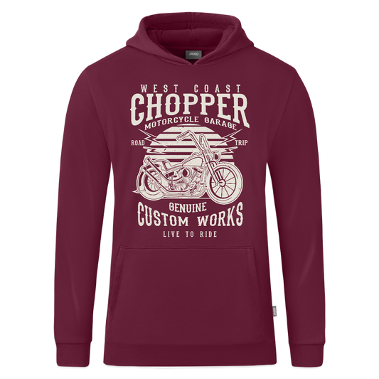 JAKO Kinderhoodie Organic - wijnrood