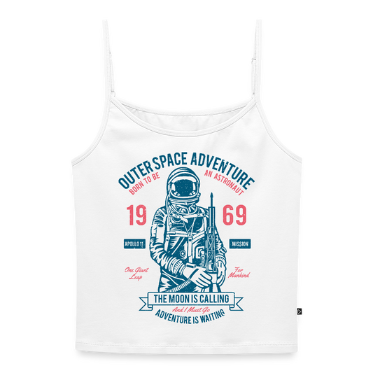 Vrouwen spaghetti-tanktop - wit