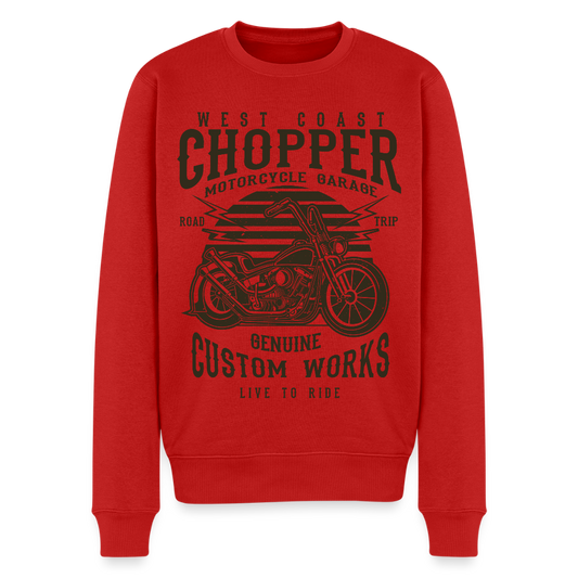 Mannen premium sweater - rood