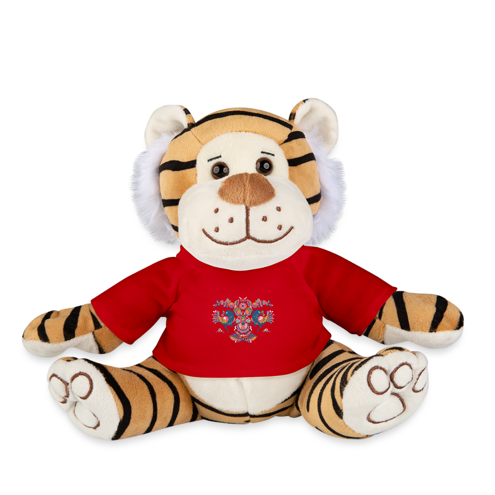 Pluche tijger - rood