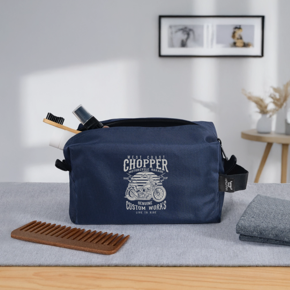 Gerecyclede toilettas - navy