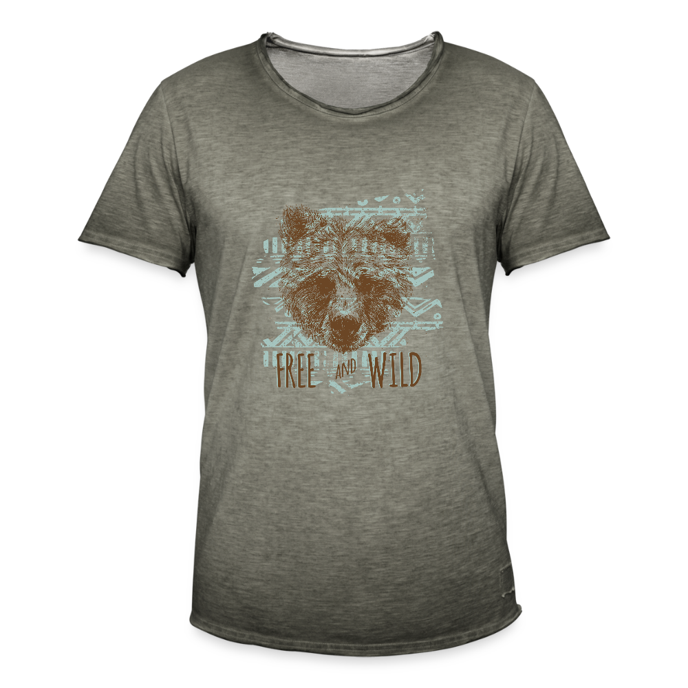 Mannen Vintage T-shirt - vintage khaki
