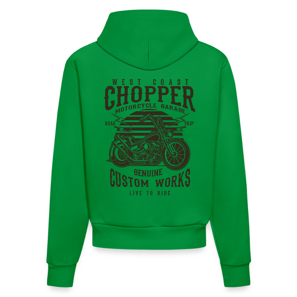 Organic fitted hoodie made in EU - City Green