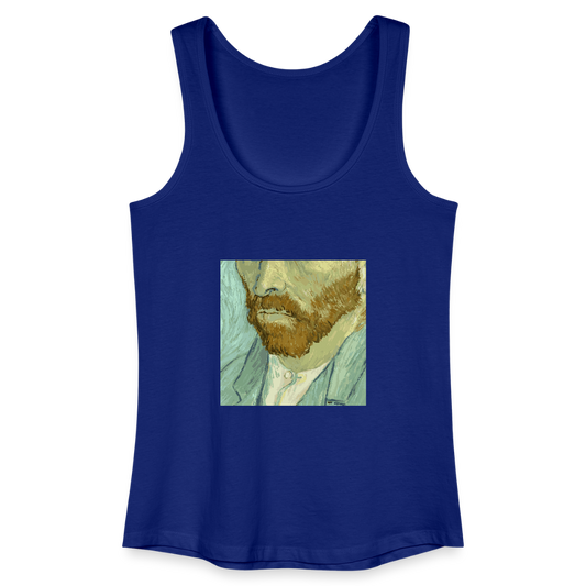 Vrouwen bio tanktop - koningsblauw