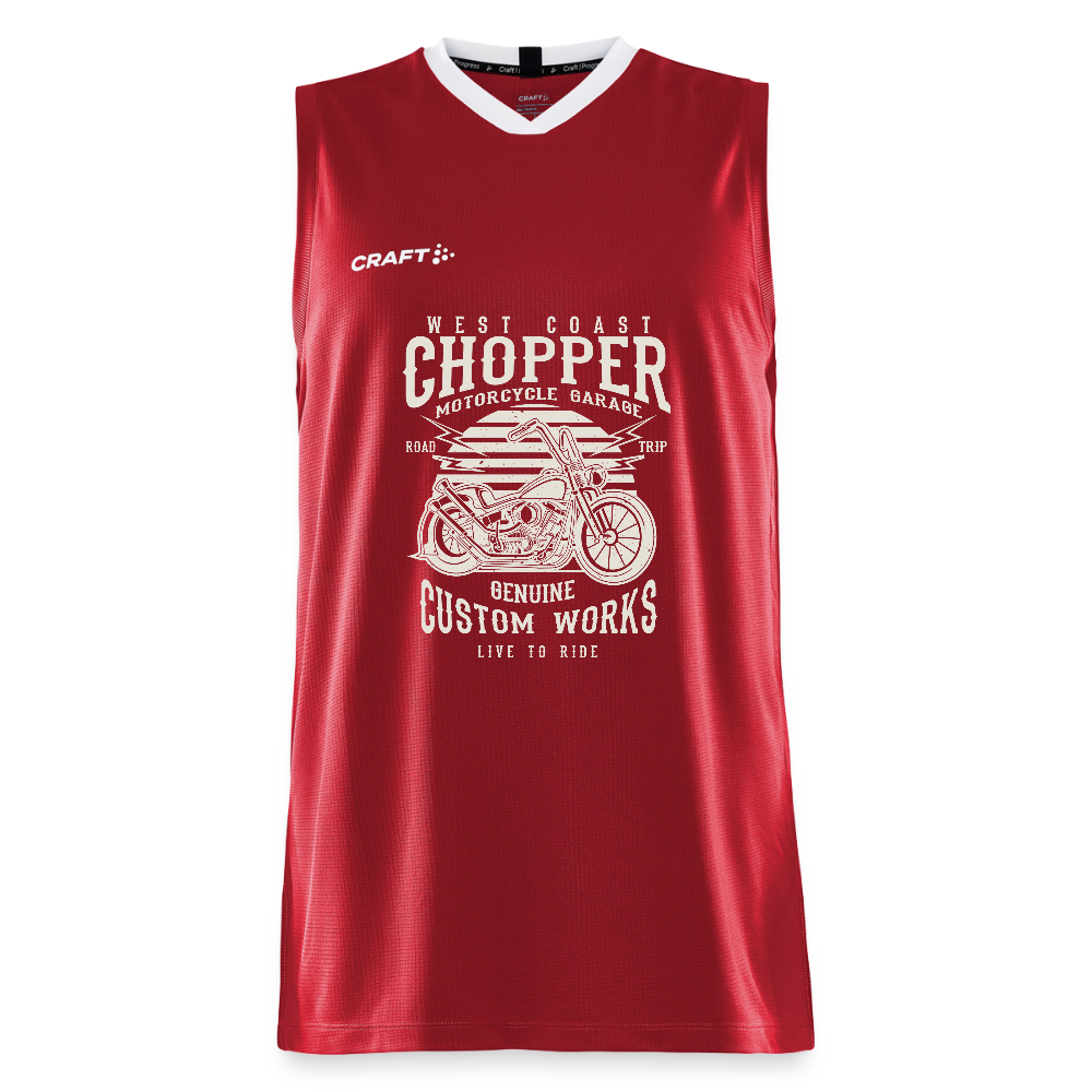 CRAFT Progress kinder-basketbalshirt - donkerrood