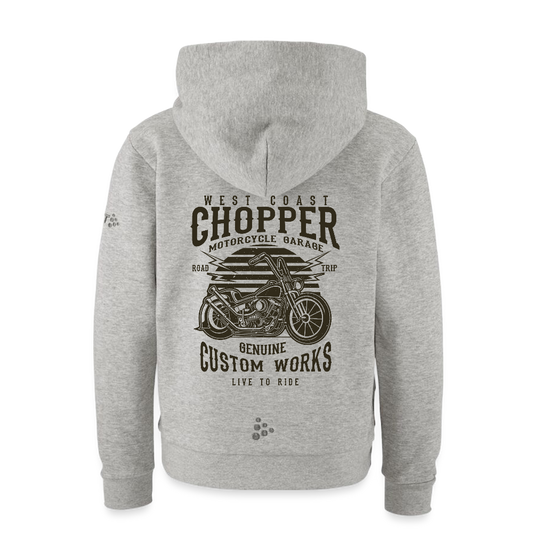 CRAFT Community 2.0 tieners hoodie - grijs gemêleerd