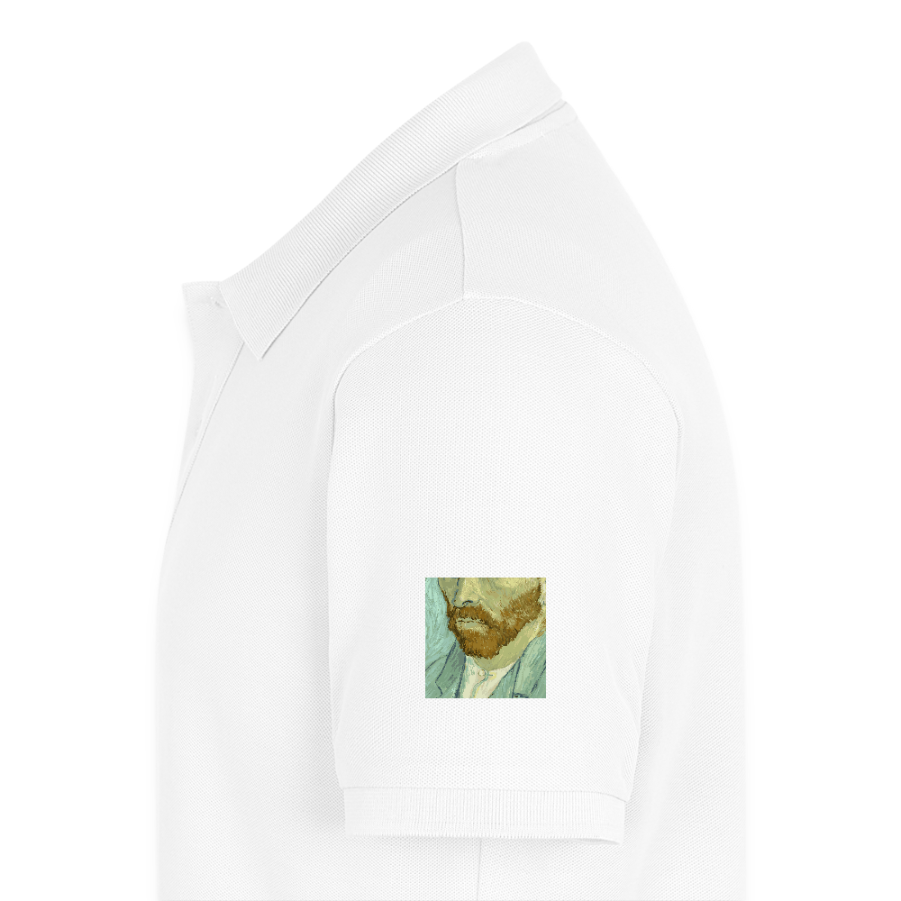 Mannen Premium Bio Poloshirt - wit