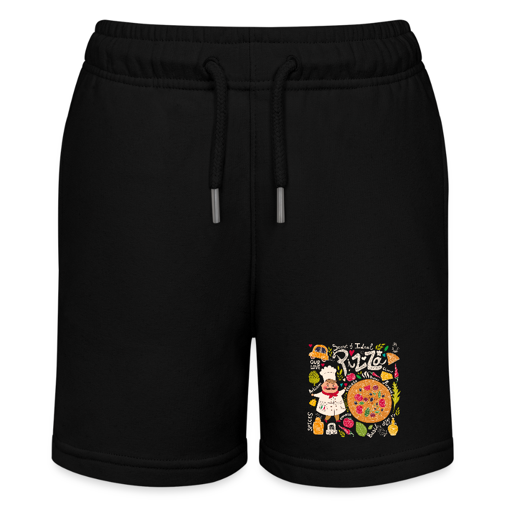 Stanley/Stella teenager bio-joggingshorts MINI BOLTER - zwart