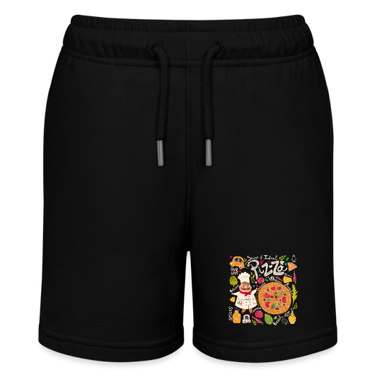 Stanley/Stella teenager bio-joggingshorts MINI BOLTER - zwart