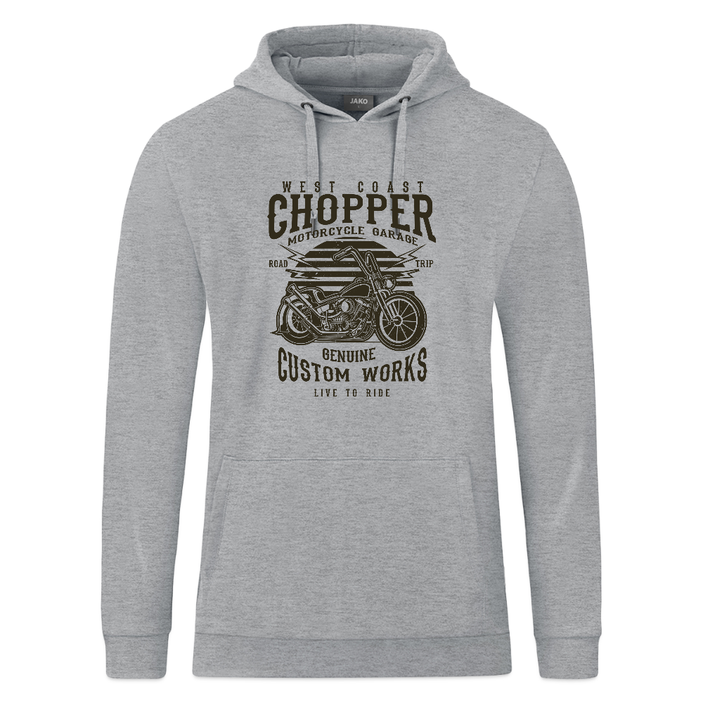 JAKO Hoodie Organic - grijs gemêleerd