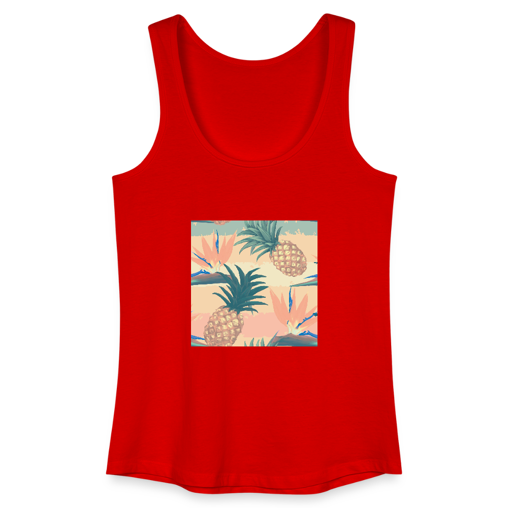 Vrouwen bio tanktop - rood