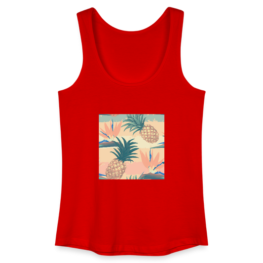 Vrouwen bio tanktop - rood