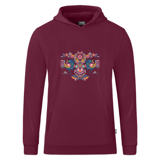 JAKO Kinderhoodie Organic - wijnrood