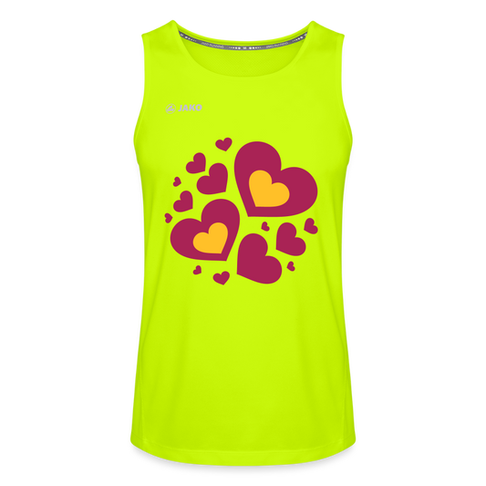 JAKO Mannen tanktop Run 2.0 - neongeel