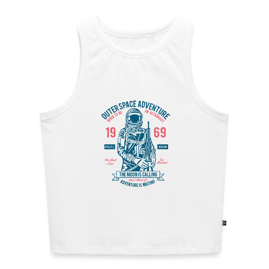 Vrouwen cropped tanktop - wit