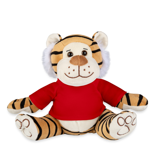 Pluche tijger - rood