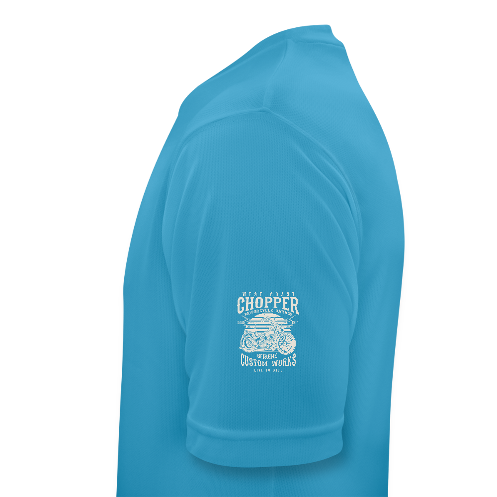 Mannen T-shirt ademend actief - saffierblauw