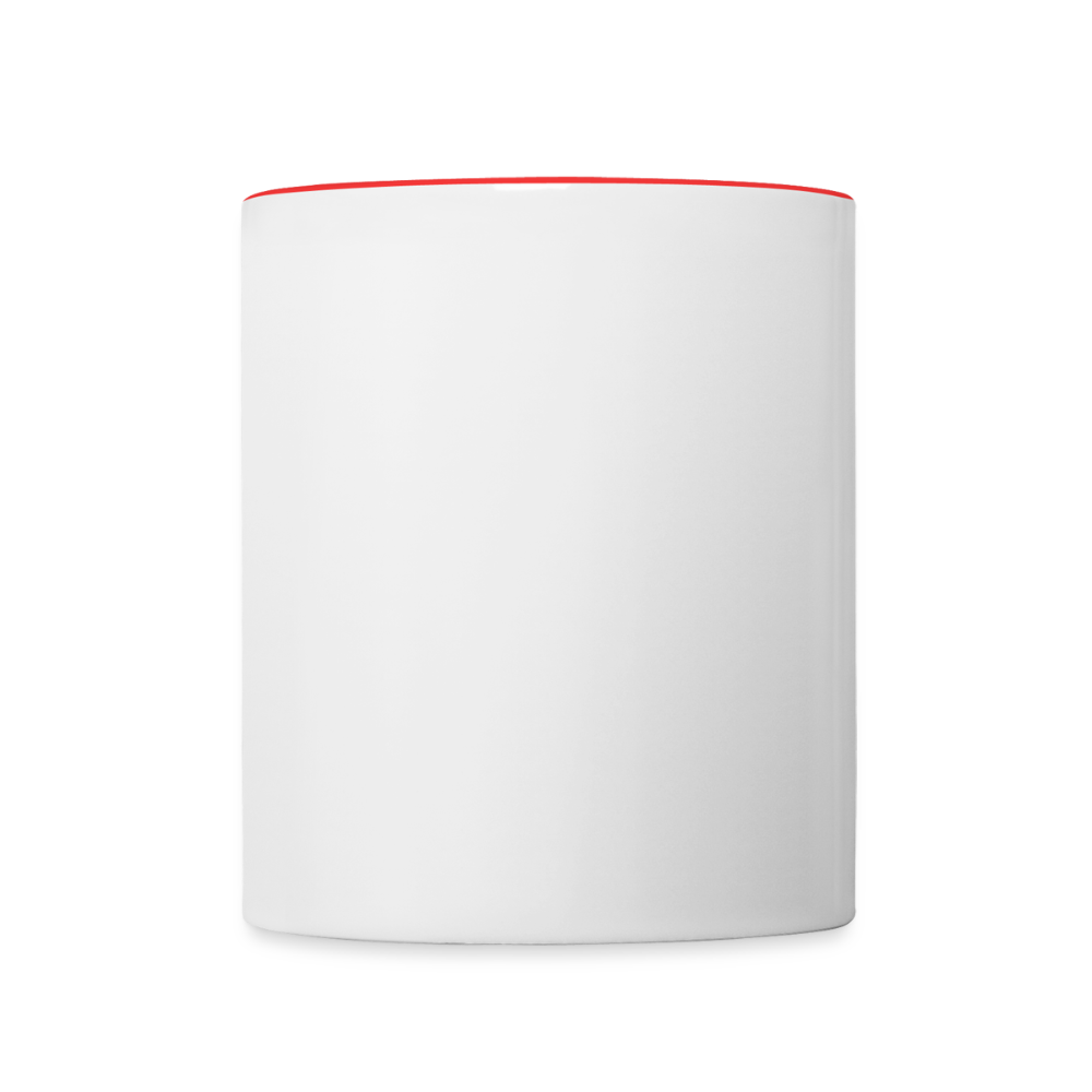 Mok tweekleurig - wit/rood