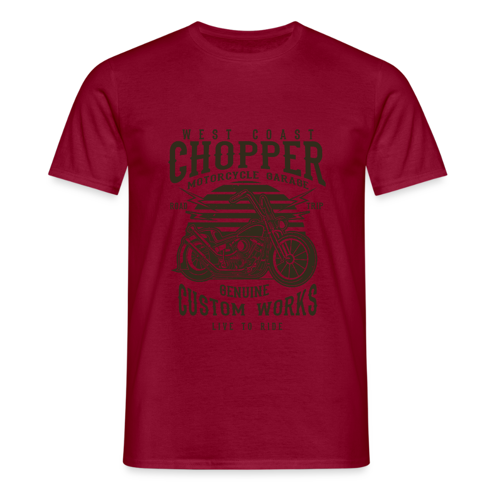 Mannen T-shirt - steenrood