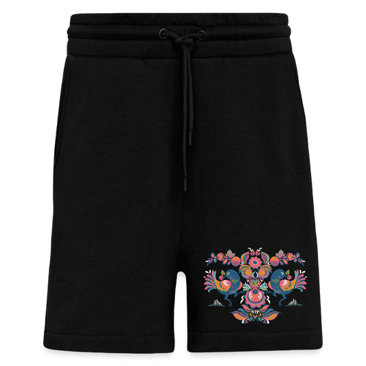Organic relaxed shorts made in EU - SOLID BLACK