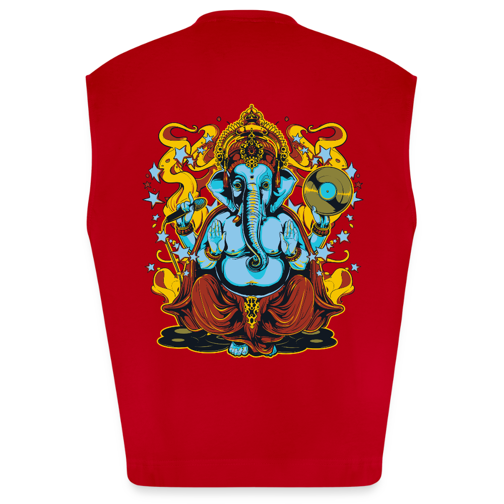 Heavyweight oversized organic tanktop made in EU Unisex - rood