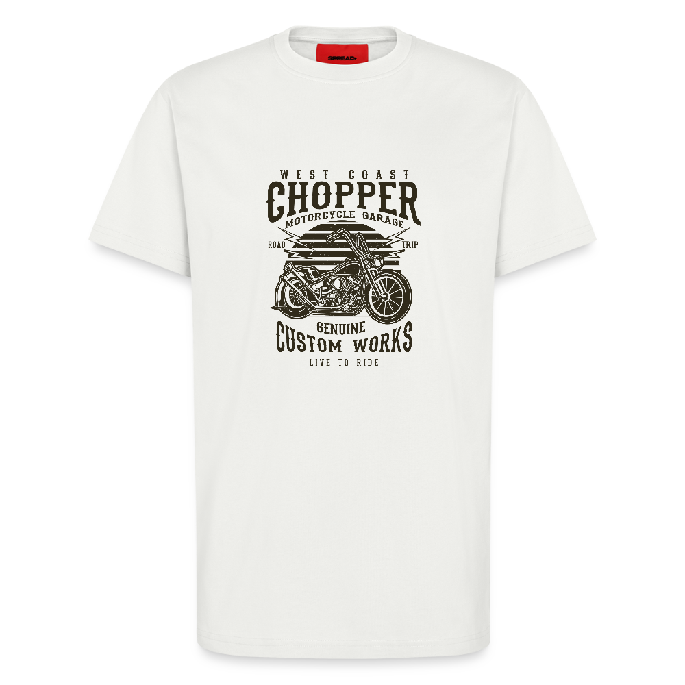 Organic relaxed T-shirt made in EU - OFF WHITE