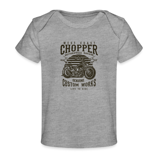 Baby bio-T-shirt - grijs gemêleerd