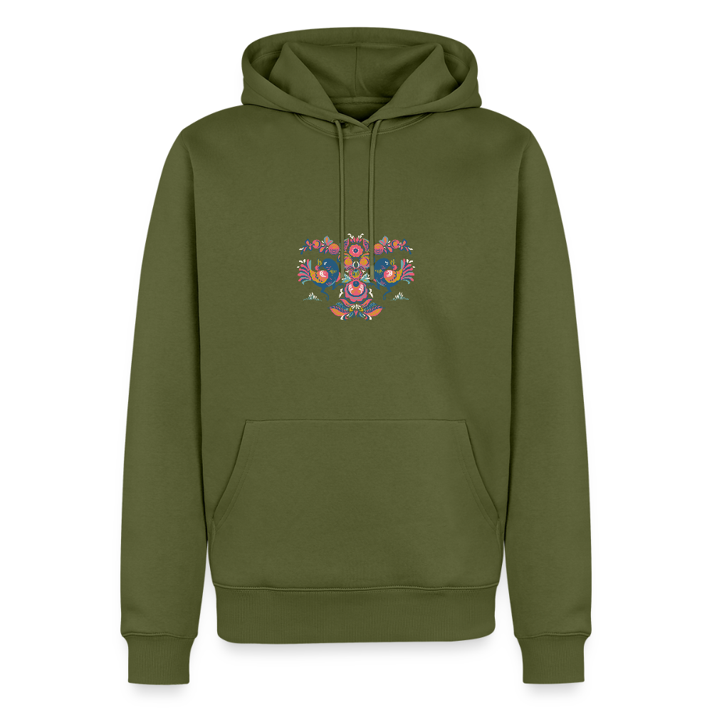 Mannen Premium hoodie - kaki