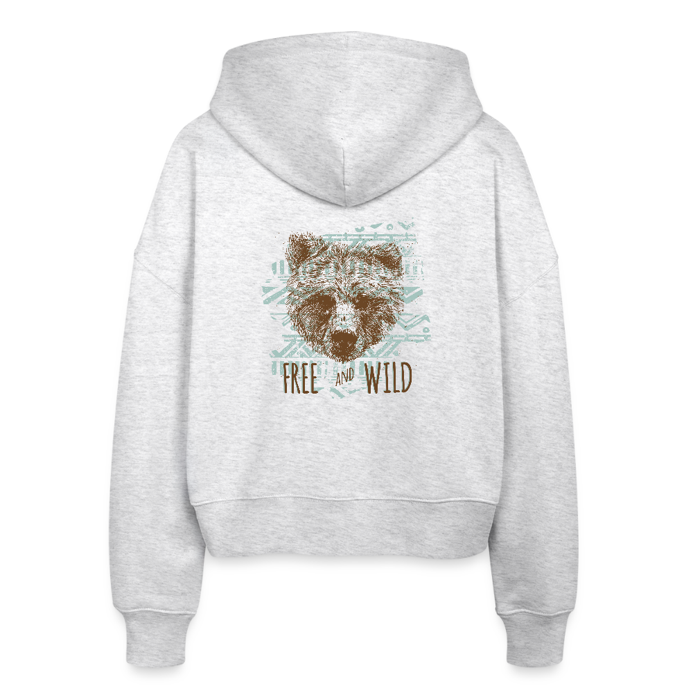 Stanley/Stella Vrouwen bio-ziphoodie Ida - heather wit