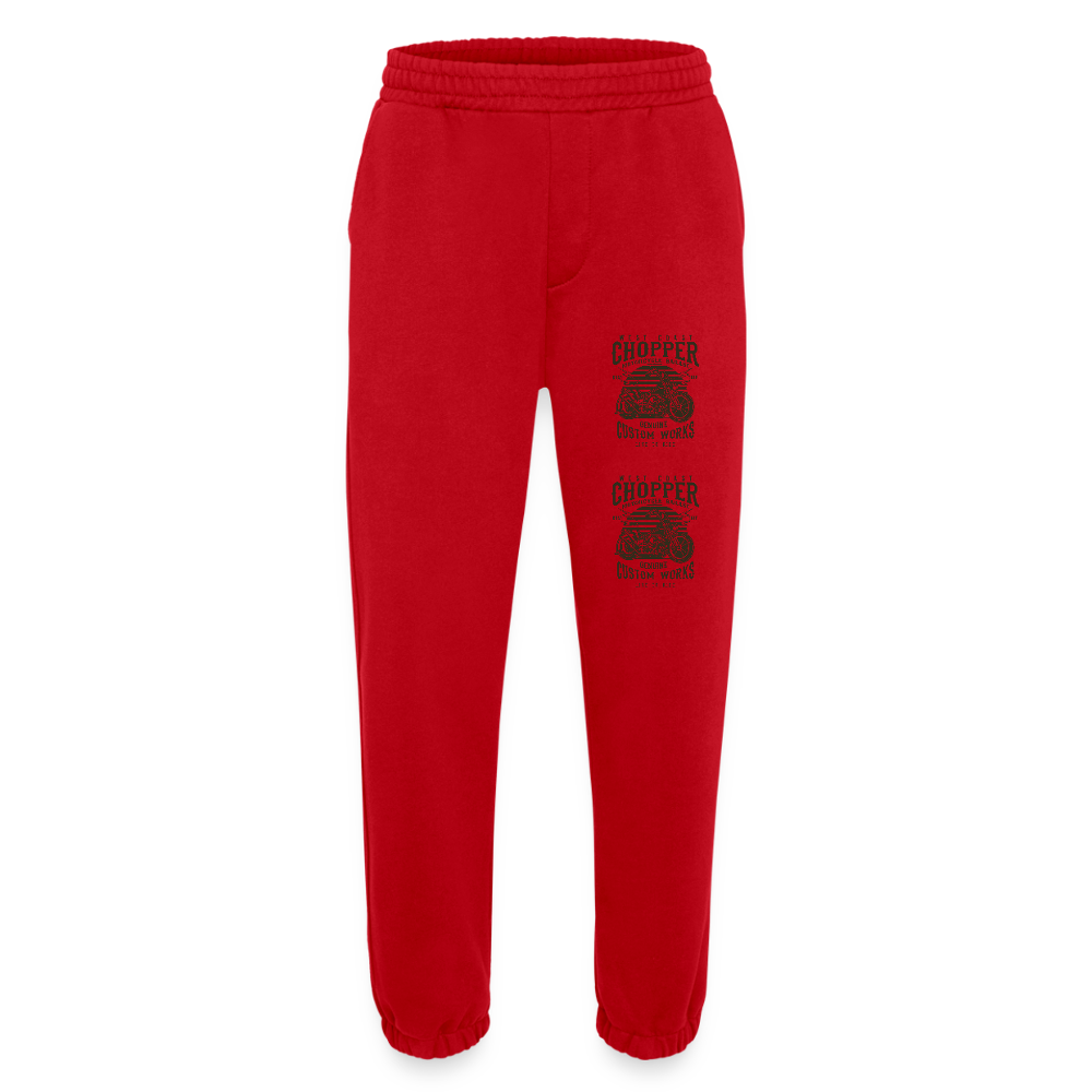 Heavyweight organic joggingbroek made in EU - rood