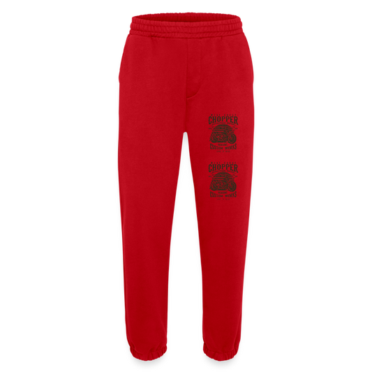 Heavyweight organic joggingbroek made in EU - rood
