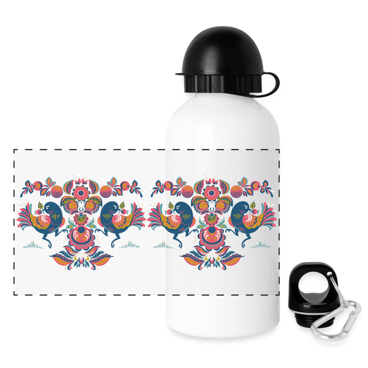 Drinkfles met verschillende sluitingen - wit