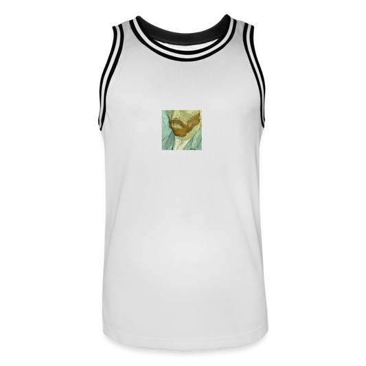 Mannen basketbal shirt - wit/zwart