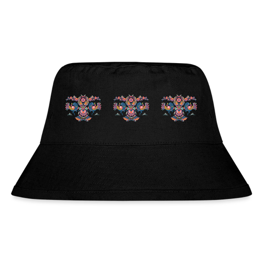Stanley/Stella gerecyclede bucket hat - zwart