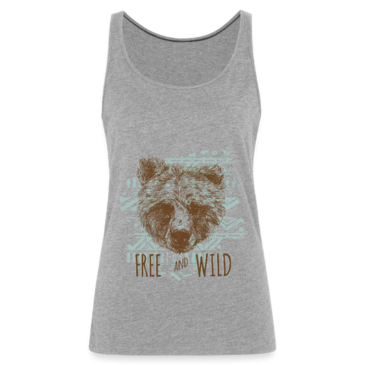 Vrouwen Premium tank top - grijs gemêleerd
