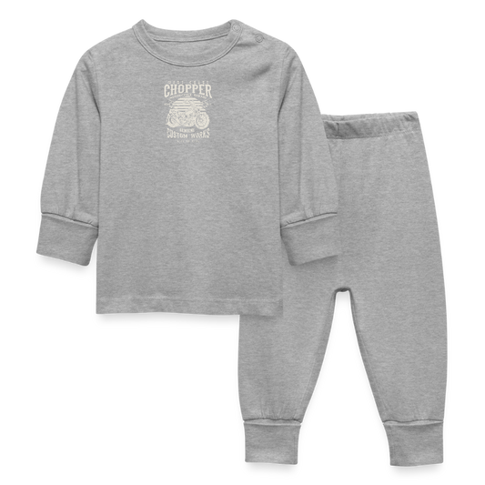 Baby-/kinderpyjama - grijs gemêleerd