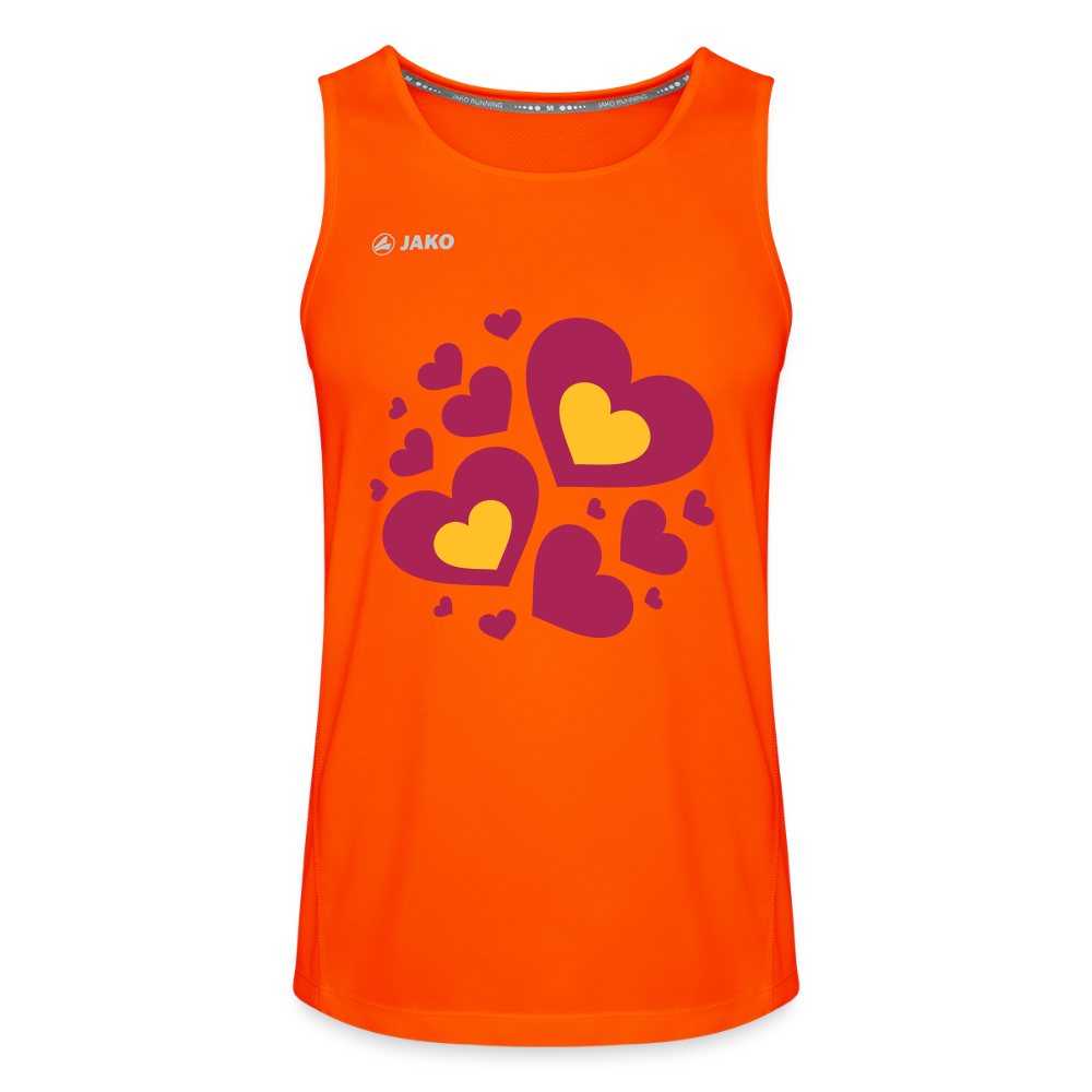 JAKO Mannen tanktop Run 2.0 - neonoranje