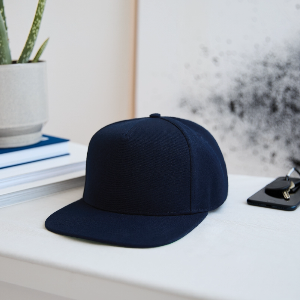 Snapback cap - navy/navy