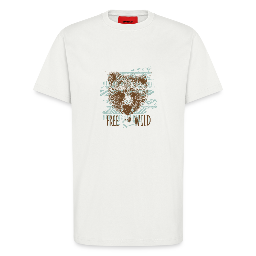 Organic relaxed T-shirt made in EU - OFF WHITE