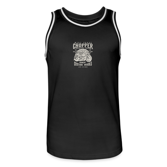 Mannen basketbal shirt - zwart/wit