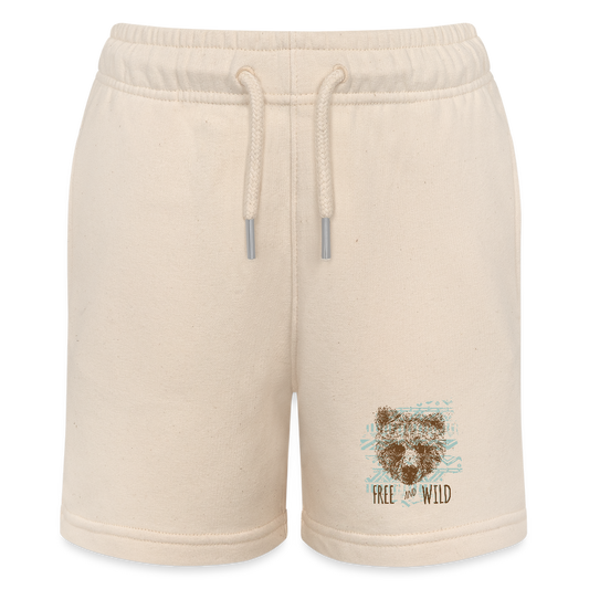 Stanley/Stella teenager bio-joggingshorts MINI BOLTER - witgrijs