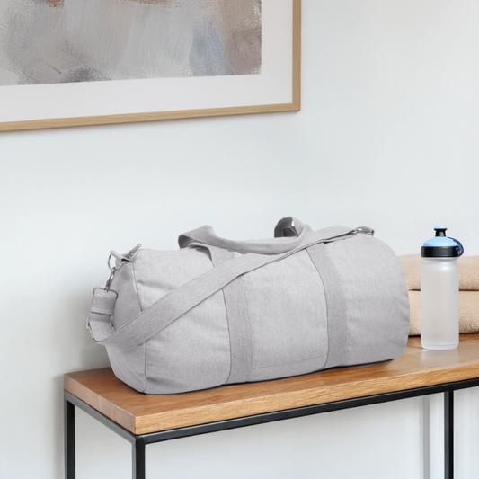 Stanley/Stella gerecyclede canvas sporttas - grijs gemêleerd
