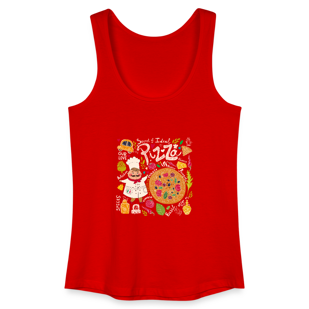 Vrouwen bio tanktop - rood