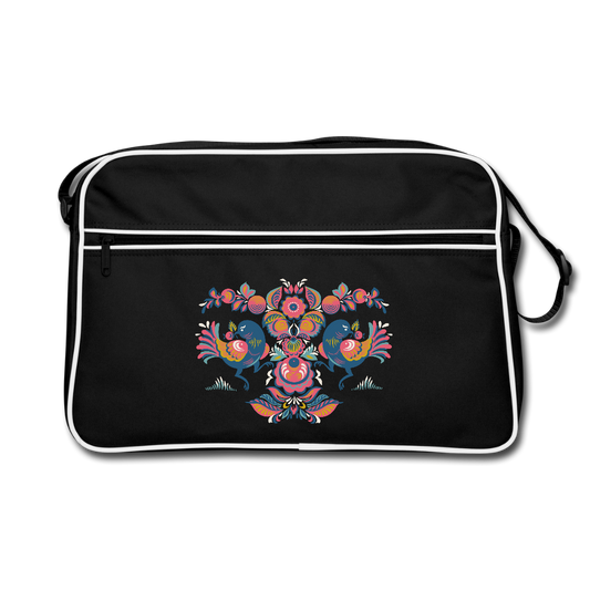 Retro-tas - zwart/wit