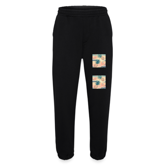 Heavyweight organic joggingbroek made in EU - SOLID BLACK