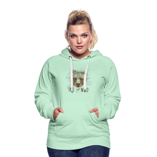 Vrouwen Premium hoodie - licht mintgroen