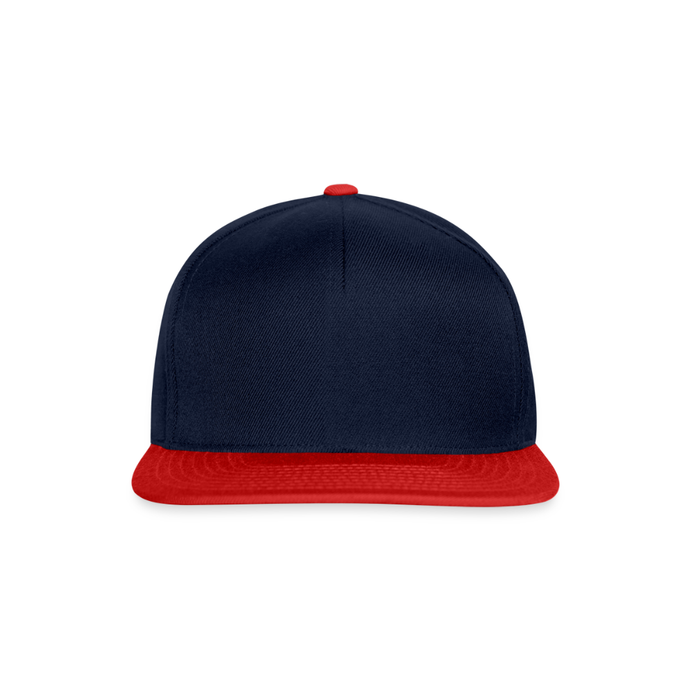 Snapback cap - navy/rood