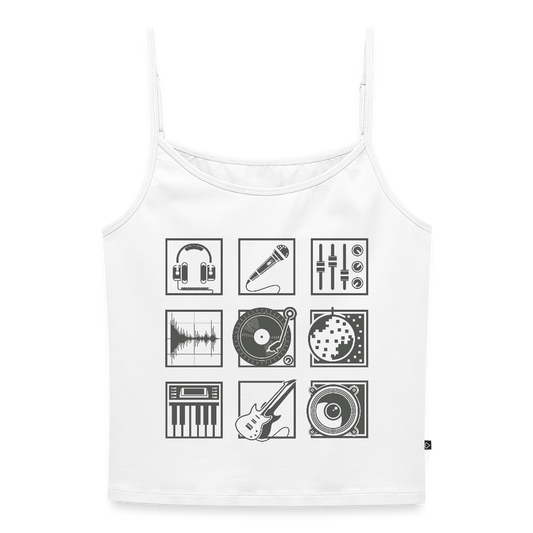 Vrouwen spaghetti-tanktop - wit