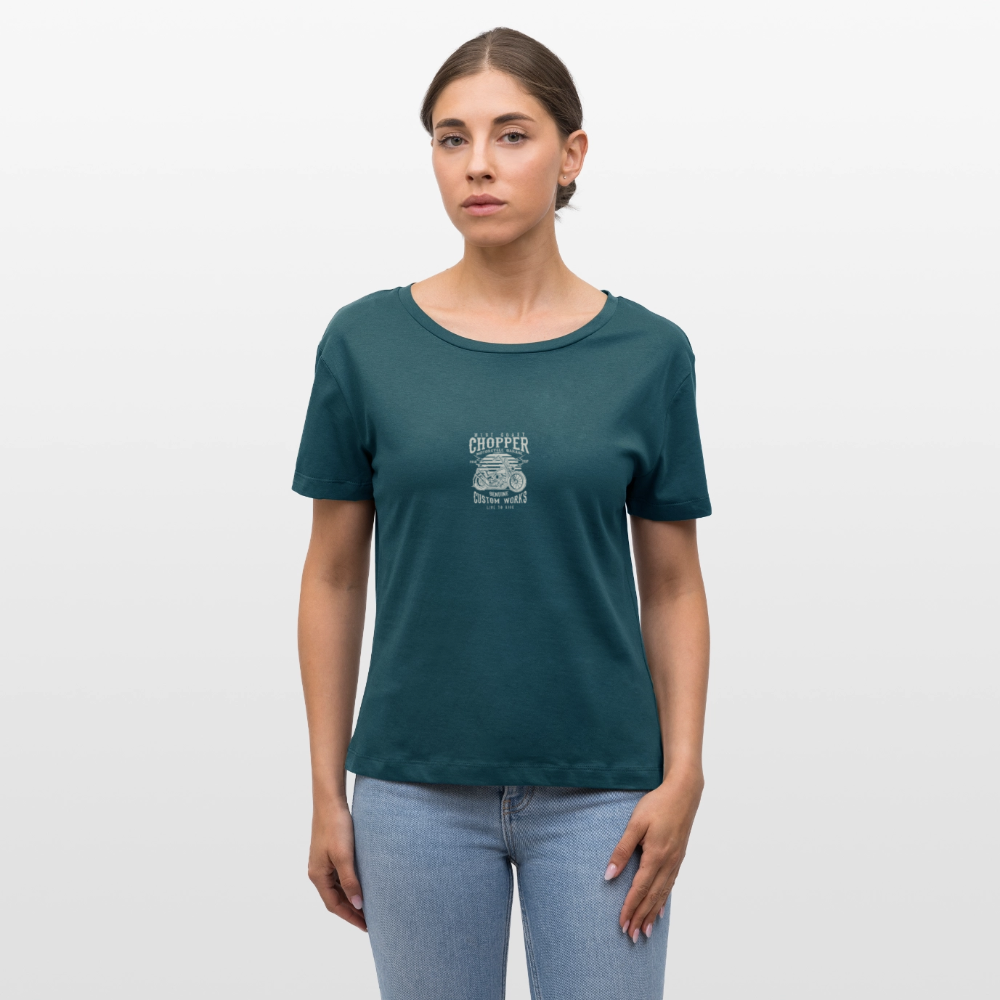 Stanley/Stella Relaxed vrouwen bio-T-shirt met ronde hals SERENA - donker petrol