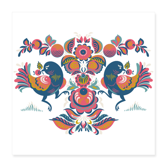 Poster 40x40 cm - wit
